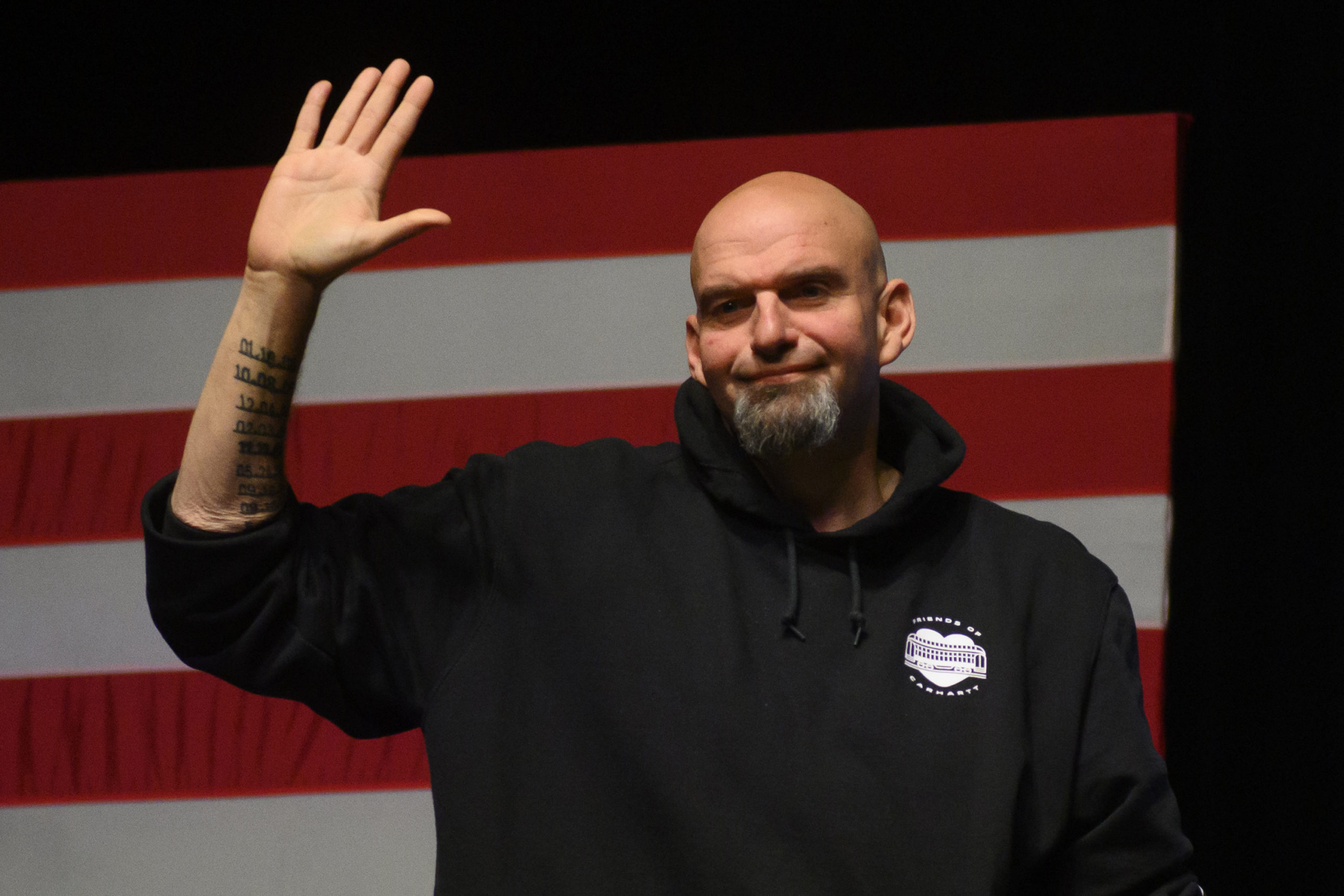 Pennsylvania Candidate For Senate John Fetterman Holds Election Night Party In Pittsburgh