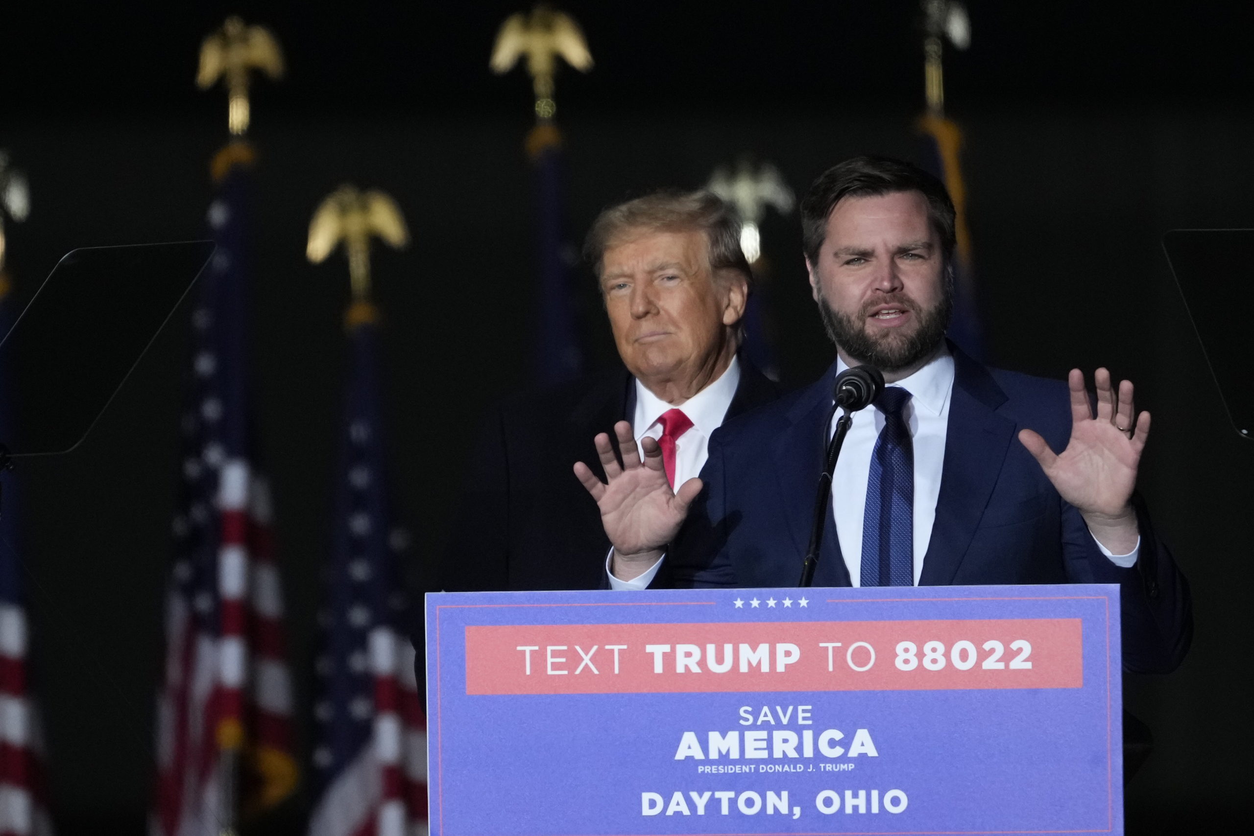 Former President Trump Holds Rally In Support Of Ohio Senate Candidate JD Vance