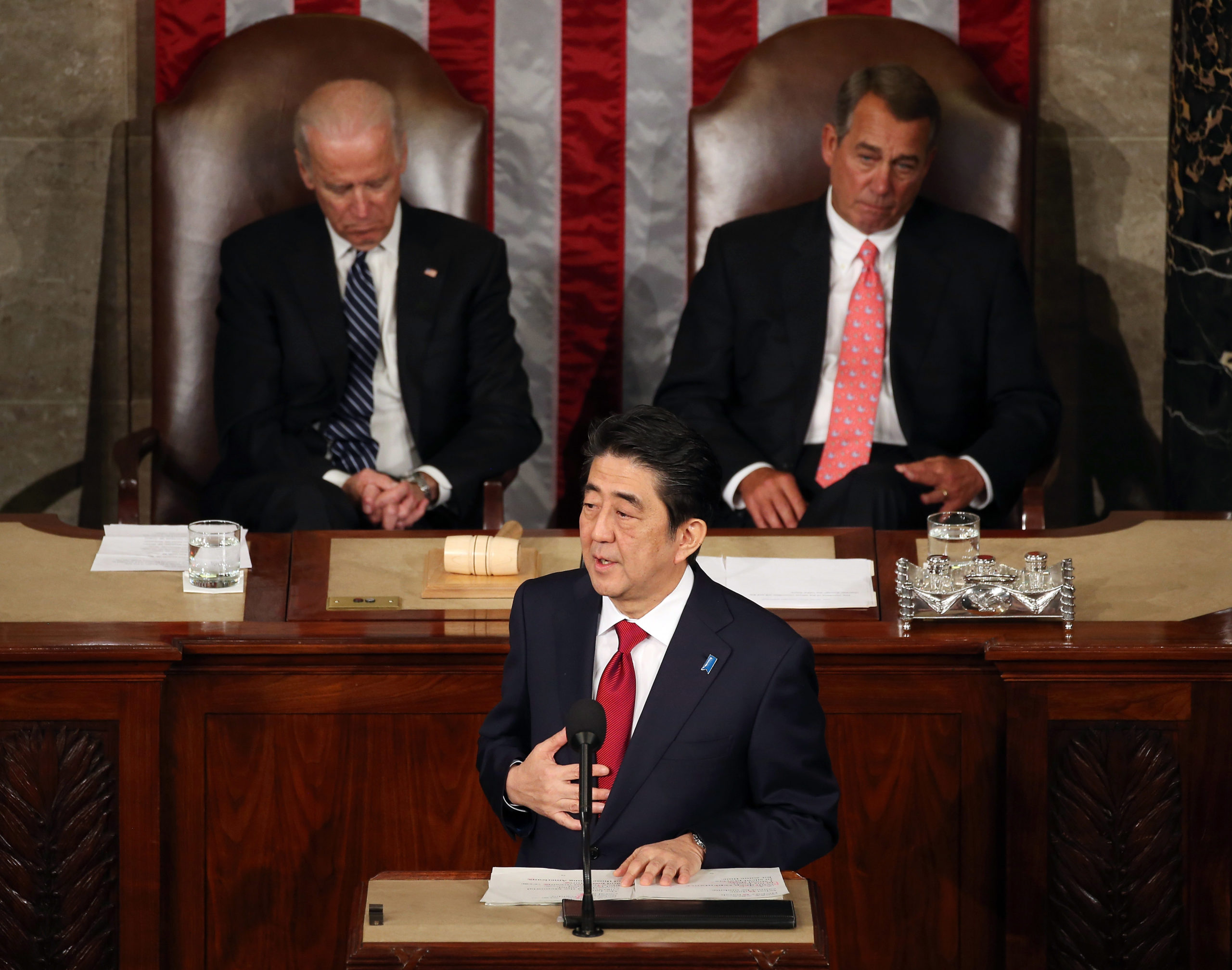 Prime Minister Shinzo Abe Address Joint Meeting Of Congress