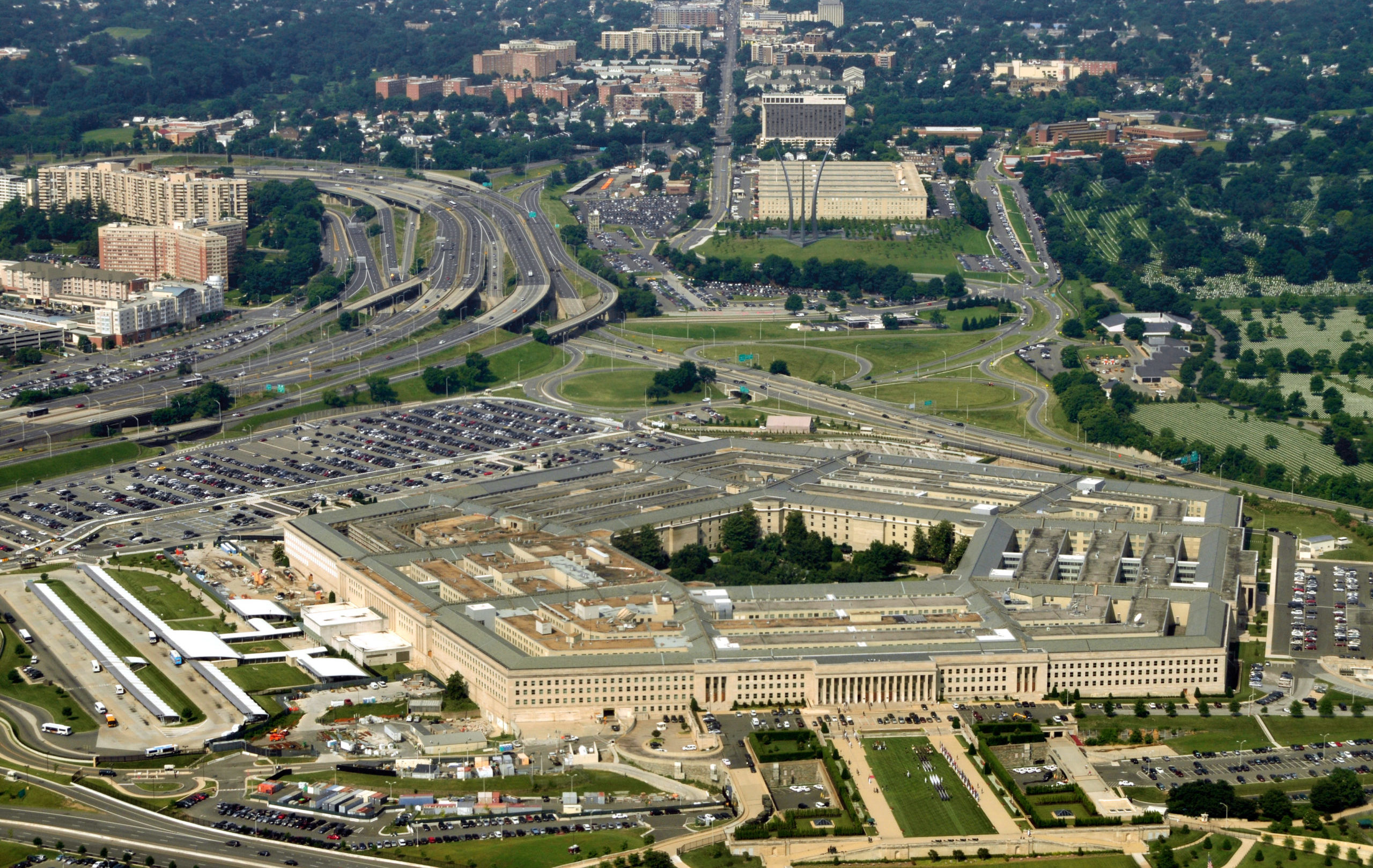 Aerial,Of,The,Pentagon,,The,Department,Of,Defense,Headquarters,In