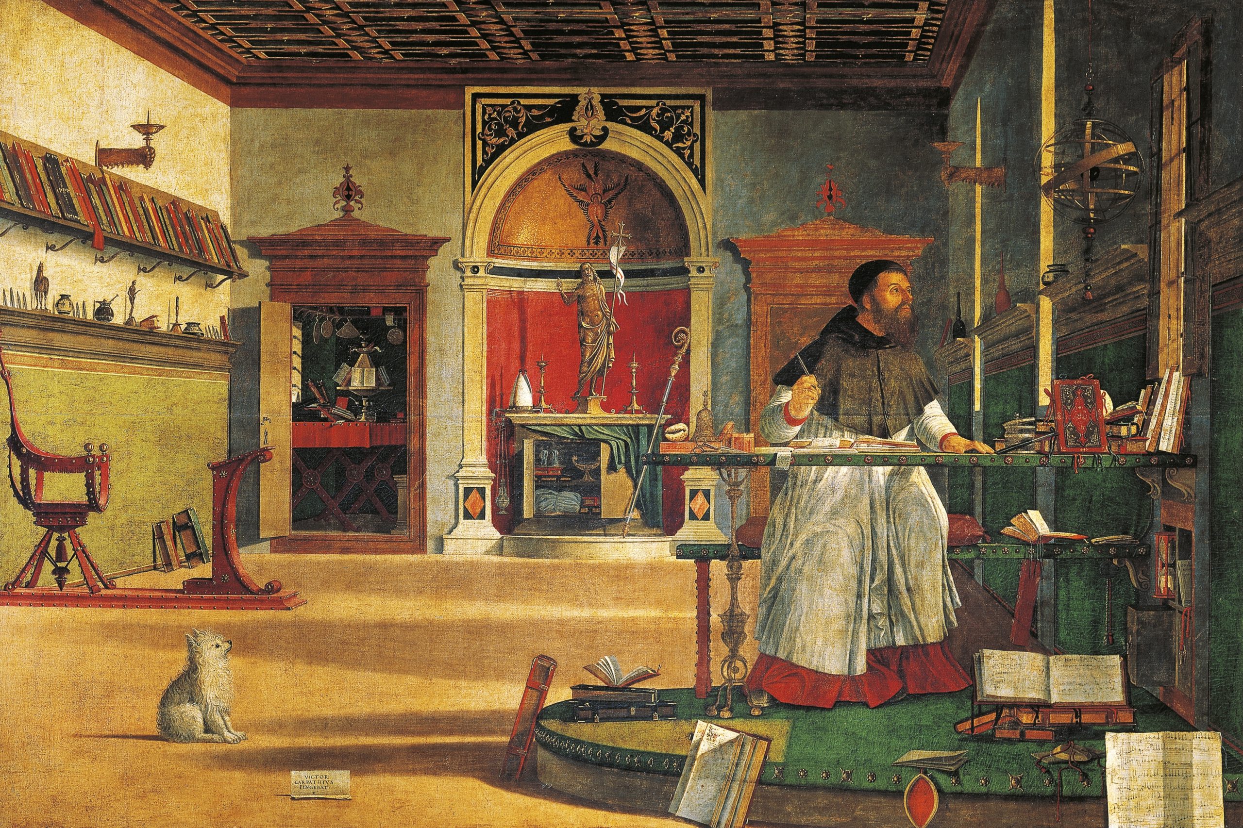 St Augustine in his studio