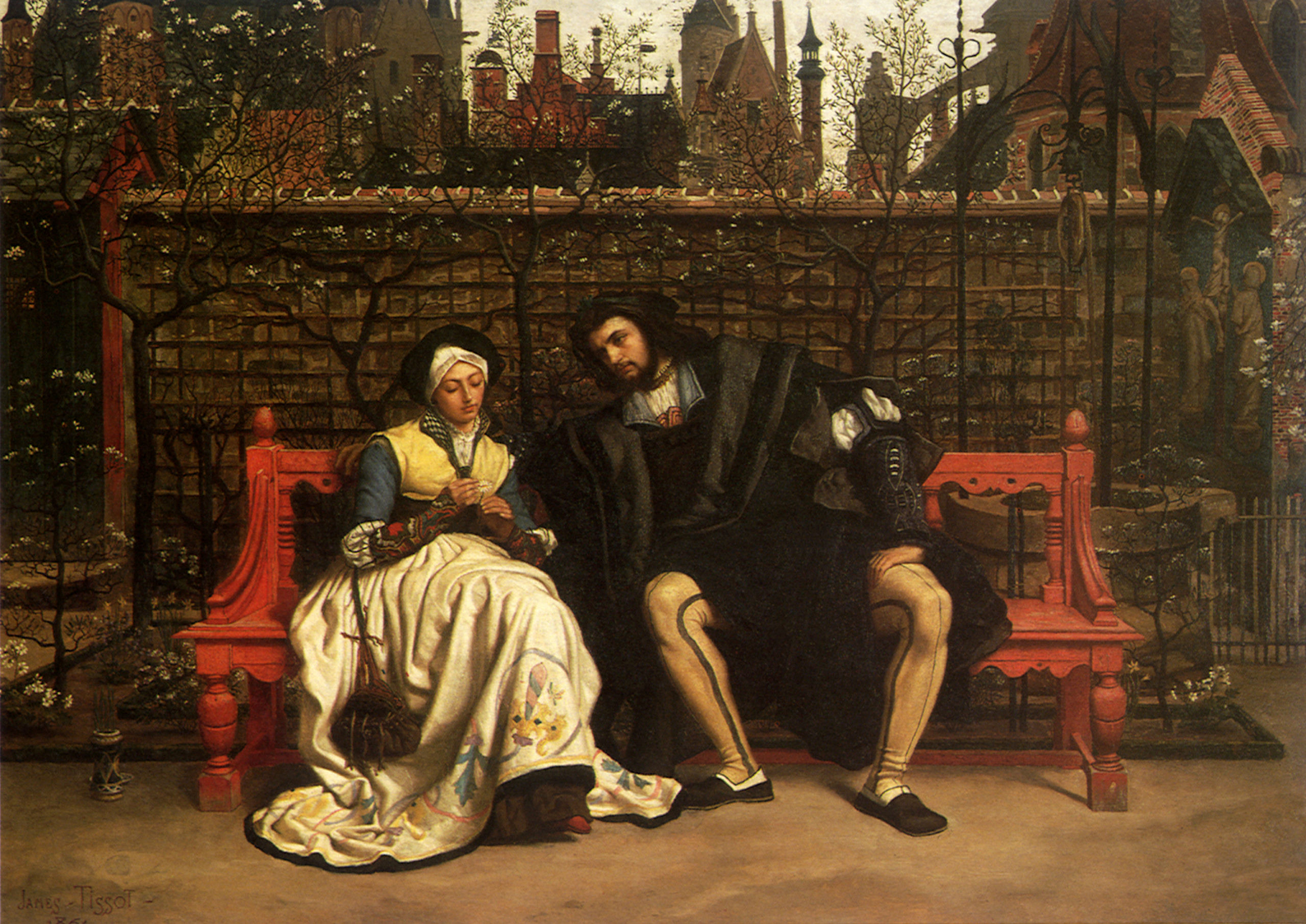 Faust and Marguerite in the Garden (Faust et Marguerite au J