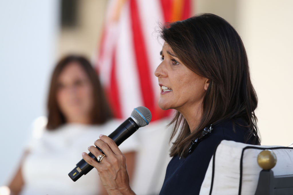 Sen. Martha McSally Campaigns With Ambassador Nikki Haley In Scottsdale, Arizona