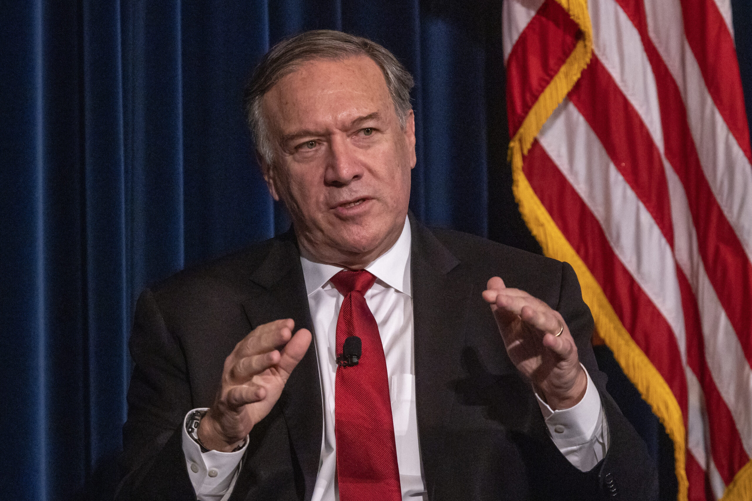 Former Secretary Of State Mike Pompeo Speaks At The Ronald Reagan Presidential Foundation And Institute