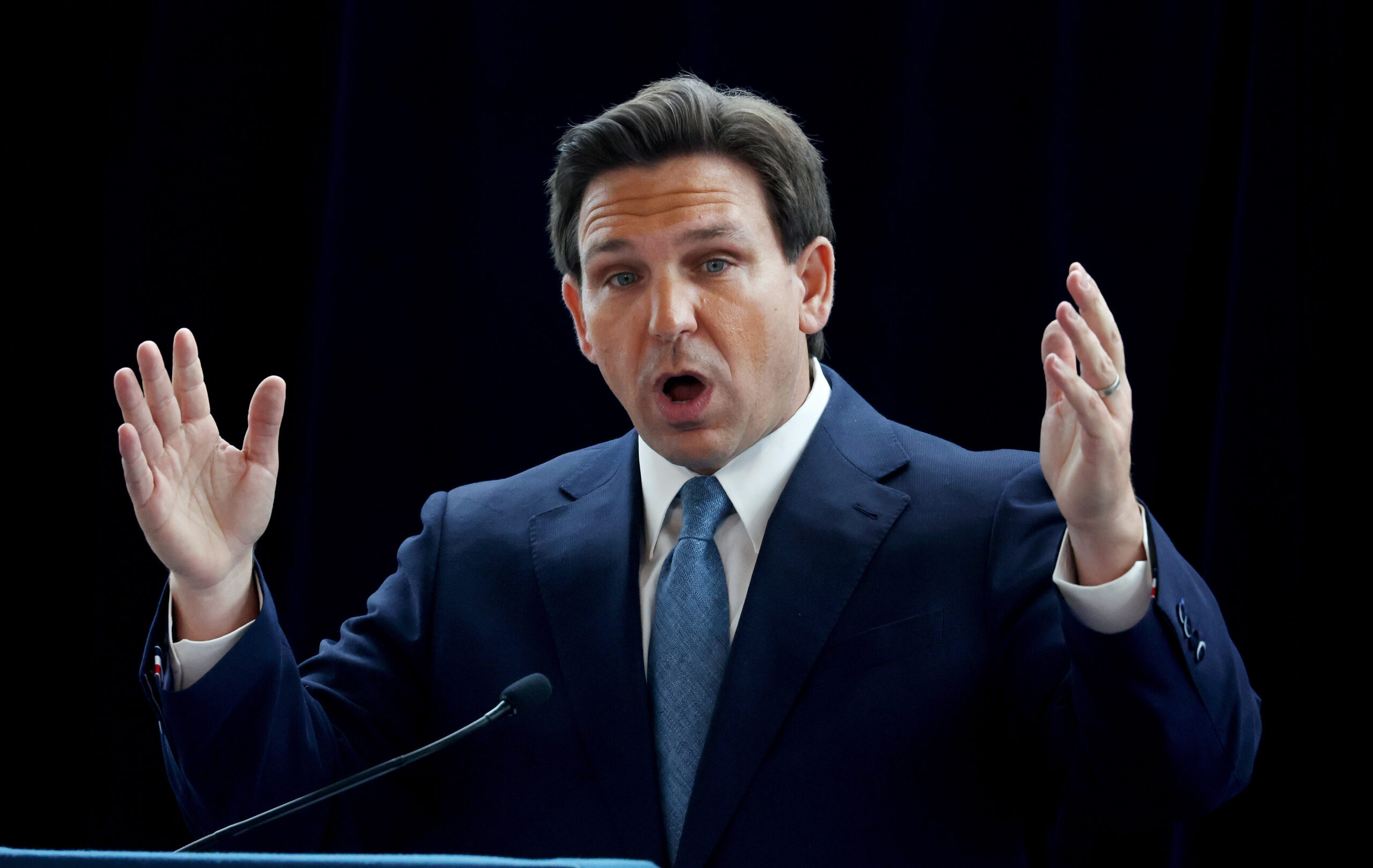 Florida Governor Ron DeSantis Speaks At The Reagan Presidential Library