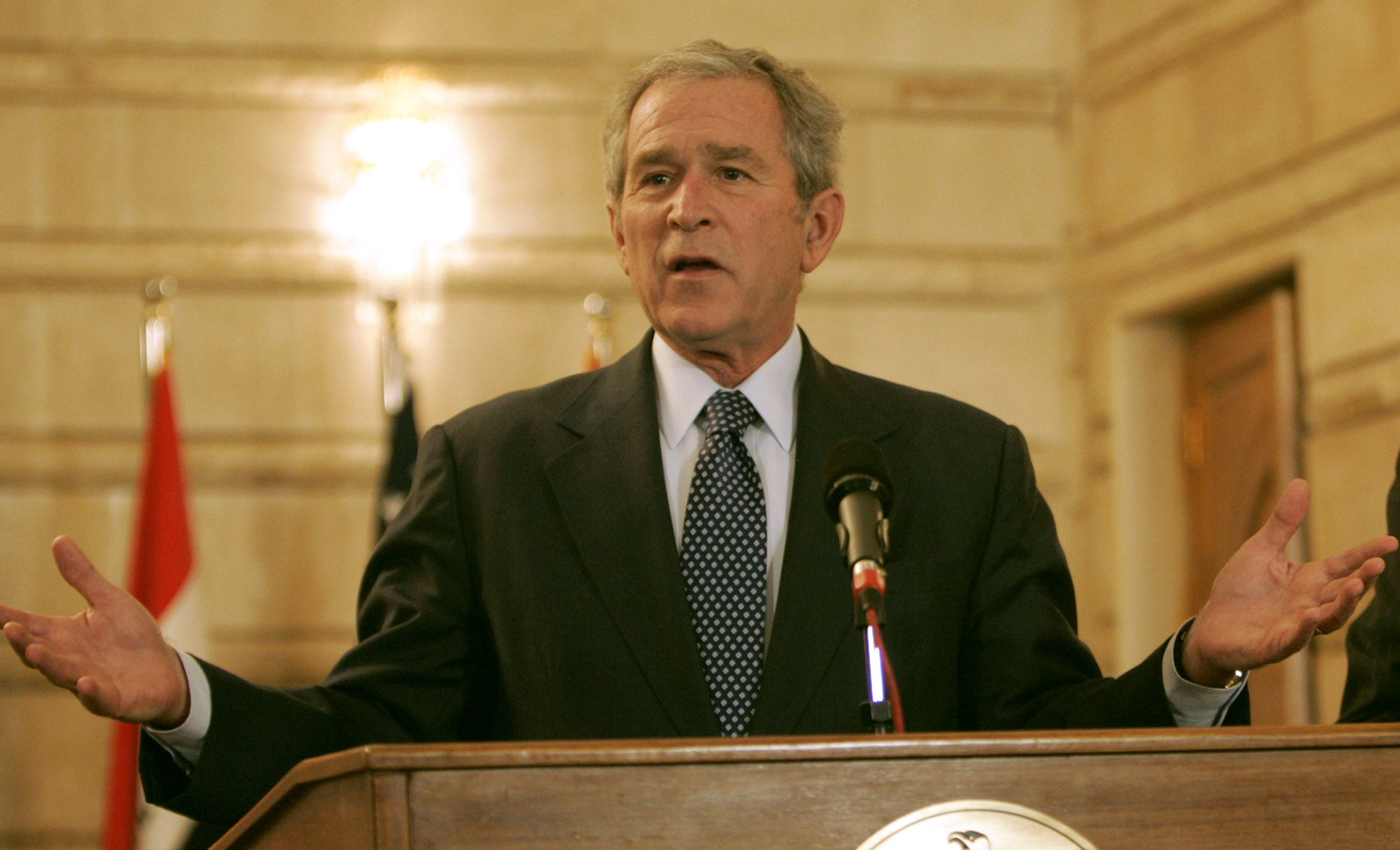 US President George W. Bush Visits Iraq