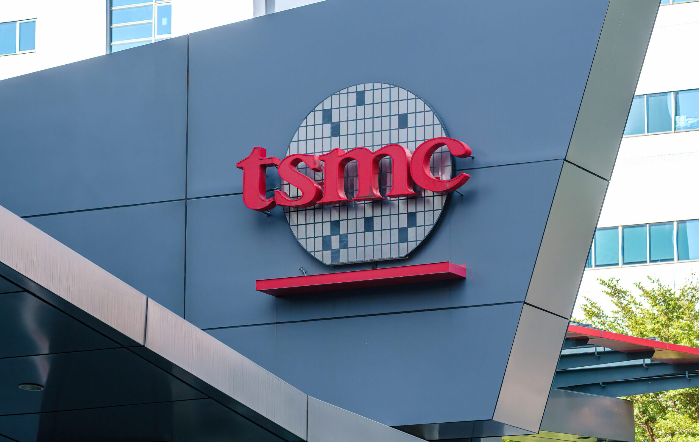 The TSMC (Taiwan Semiconductor Manufacturing Company) logo