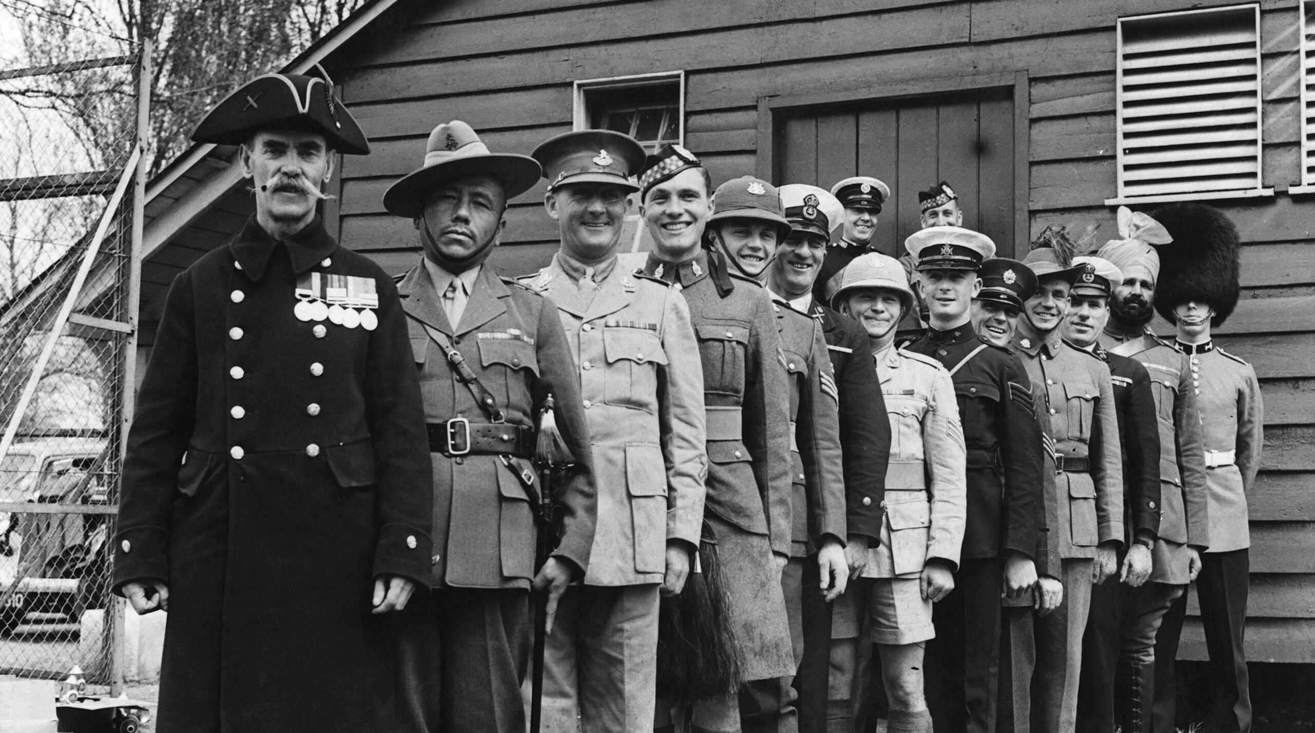 Soldiers Wearing Various British Army Uniforms