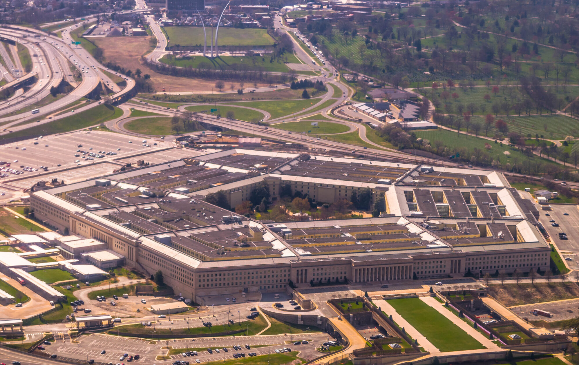 The,Pentagon,From,Above,In,Washington,,Dc