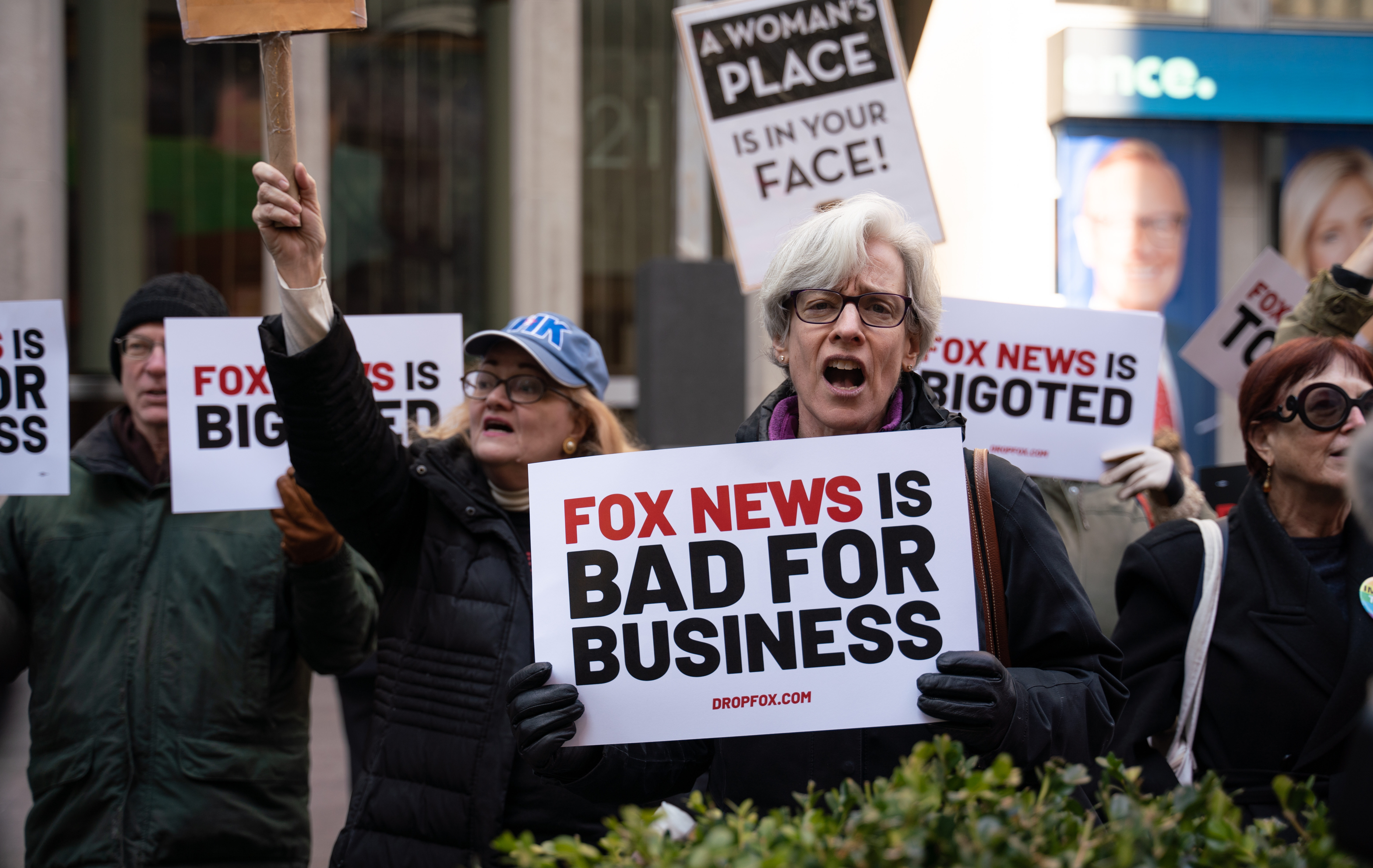 New,York,City,,Usa,,13th,March,2019.,Large,Protest,Outside