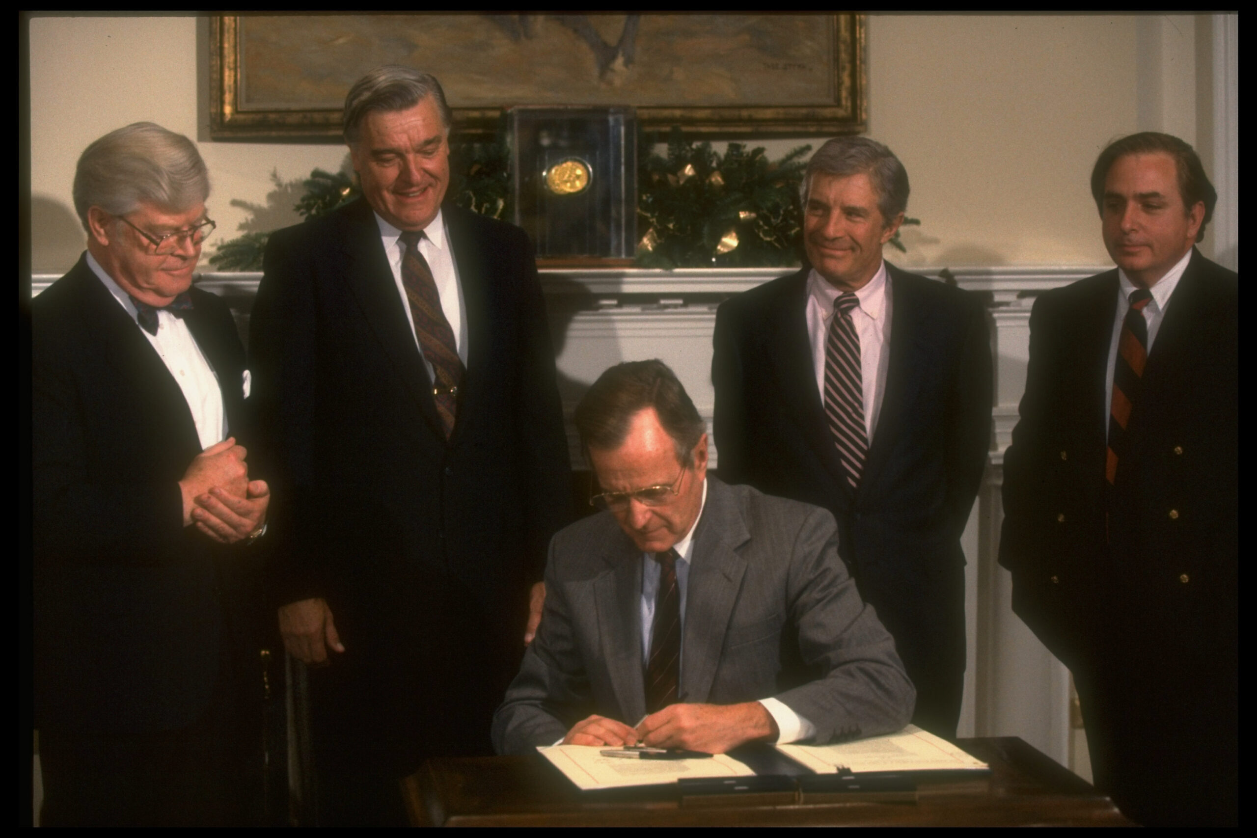 George H. W. Bush;Robert A. Mosbacher;Richard G. Darman;James D. Watkins