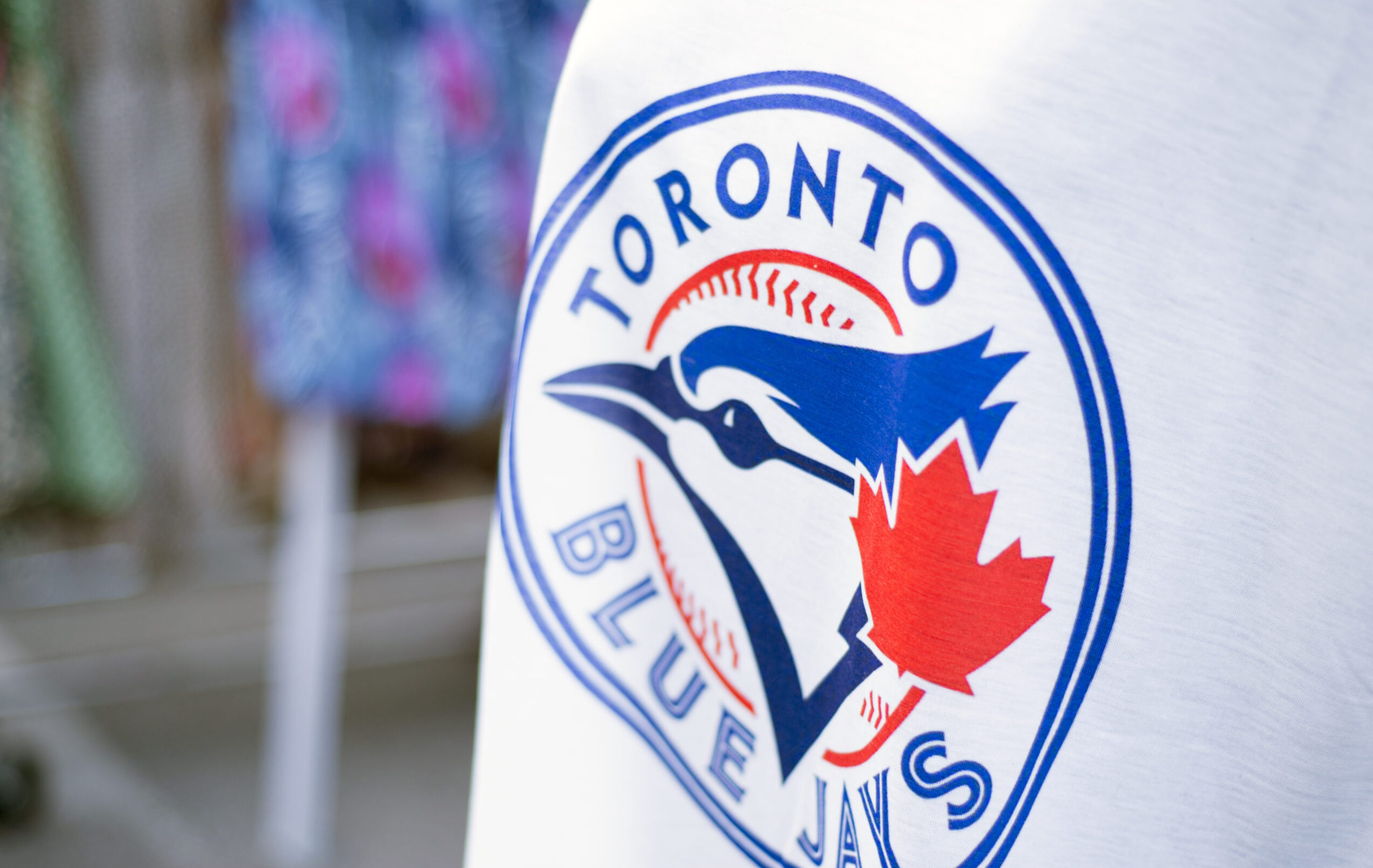 Toronto,canada-july,22,2015:,Detail,Of,Blue,Jays,Memorabilia.,The,Toronto,Blue