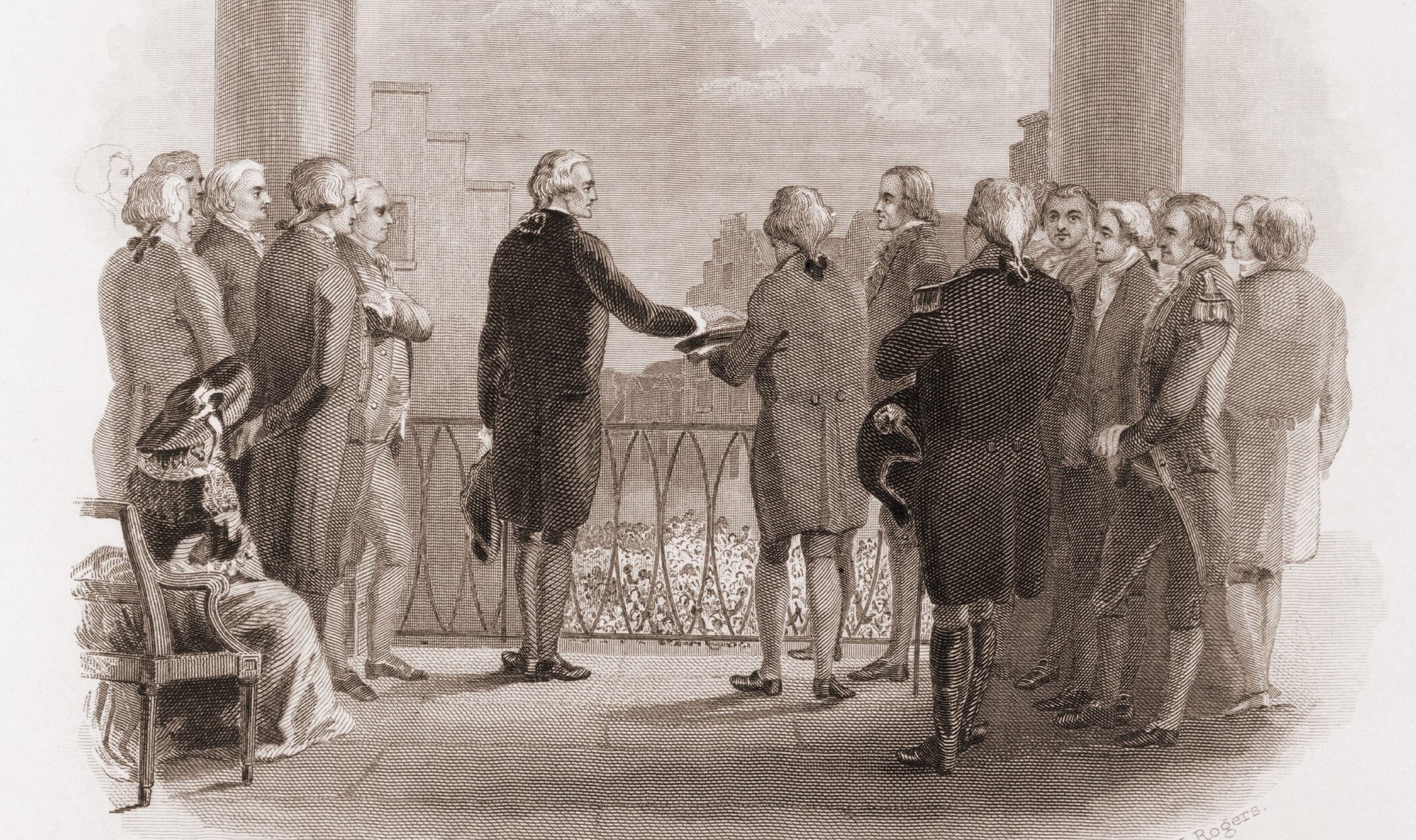 The,Inauguration,Of,Washington.,Swearing,In,Ceremony,At,New,York's