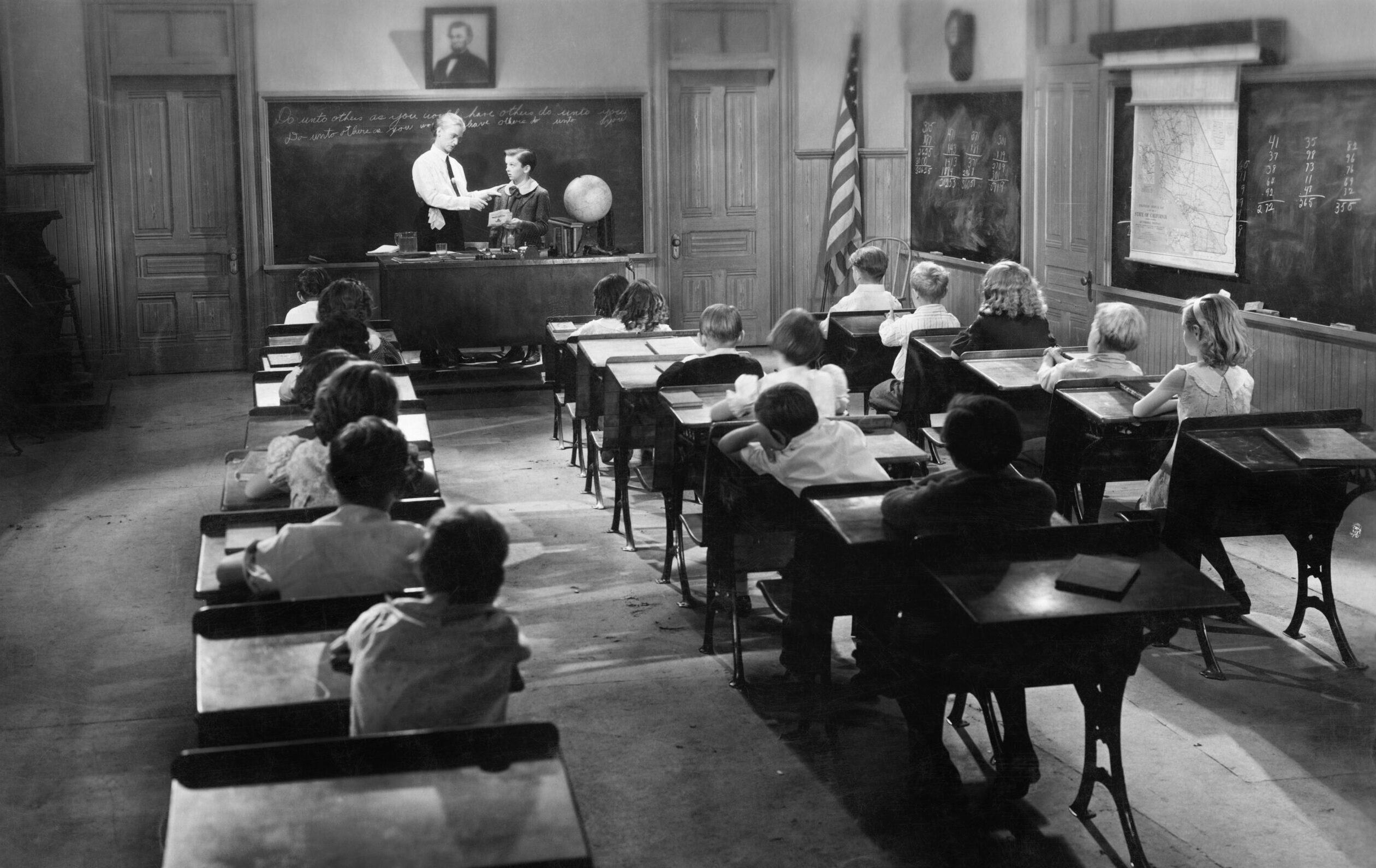 Children,In,A,Class,Room,With,A,Teacher