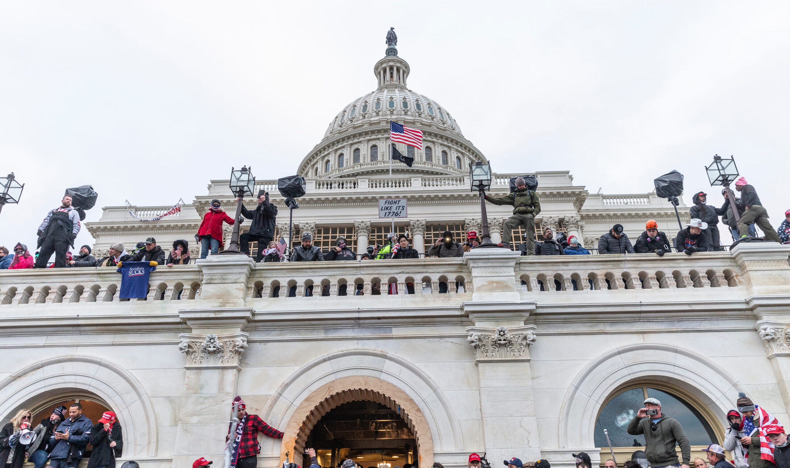 Washington,,Dc,-,January,6,,2021:,Protesters,Seen,All,Over