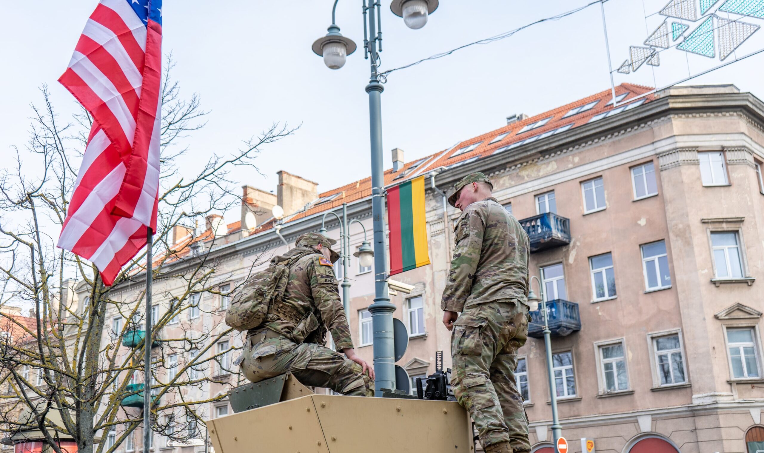 Vilnius,,Lithuania,-,February,16,,2022:,Nato,American,Troops,Military
