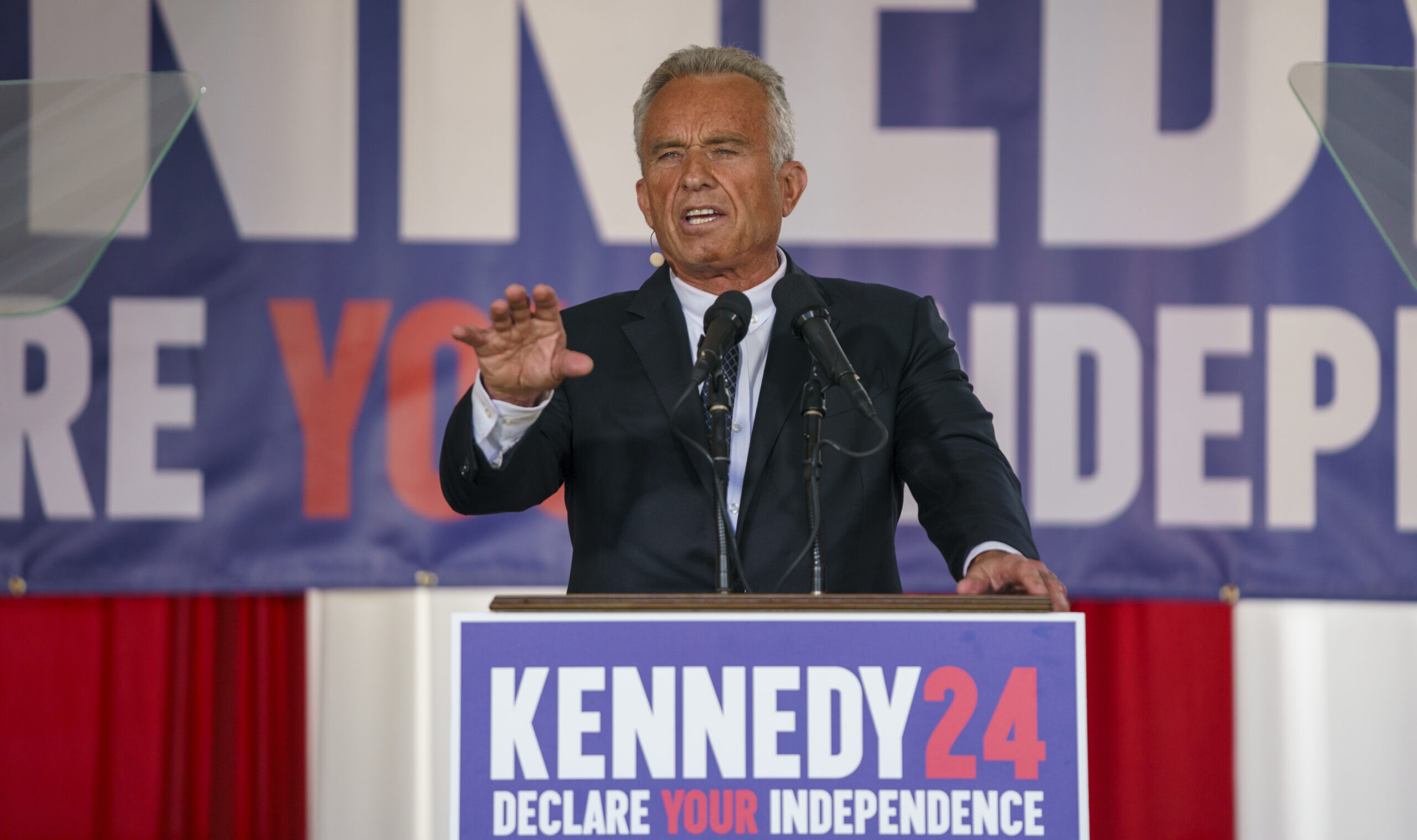 Presidential Candidate Robert F. Kennedy Jr. Makes Campaign Announcement In Philadelphia