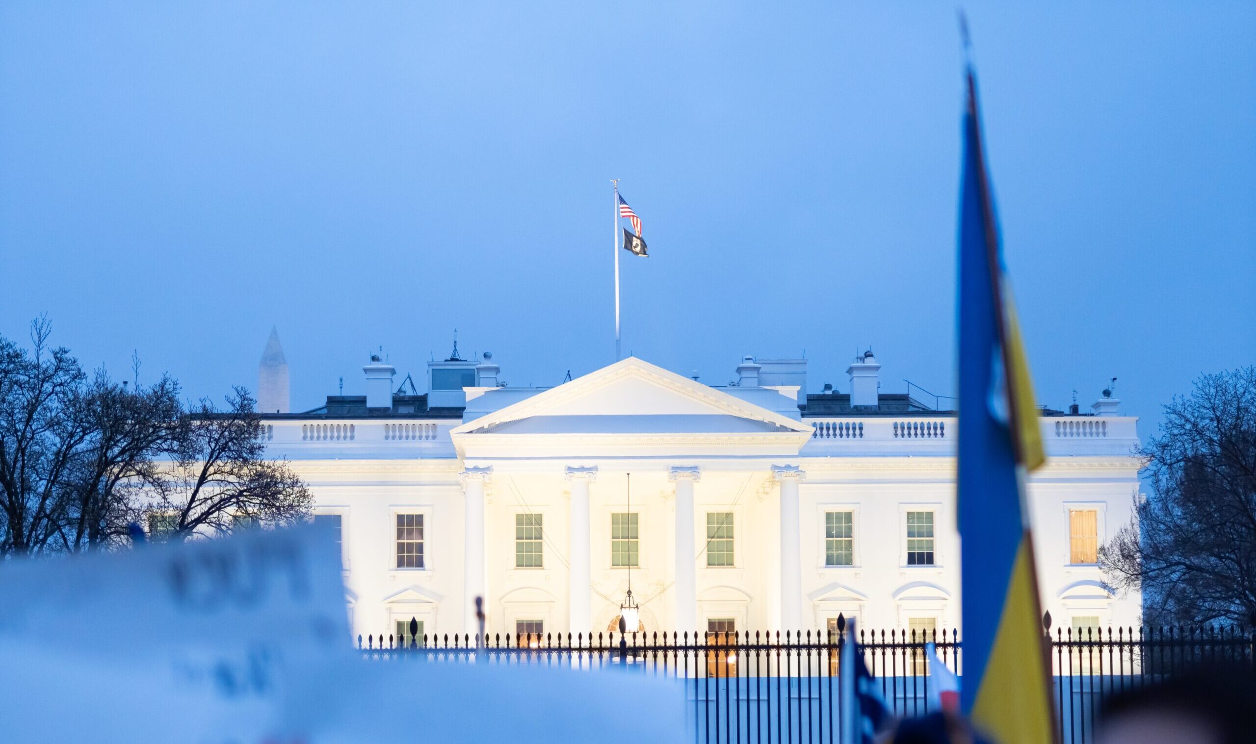 Washington,Dc,,Usa-,February,24th,,2022:,Pro,Ukraine,Protesters,Gathered