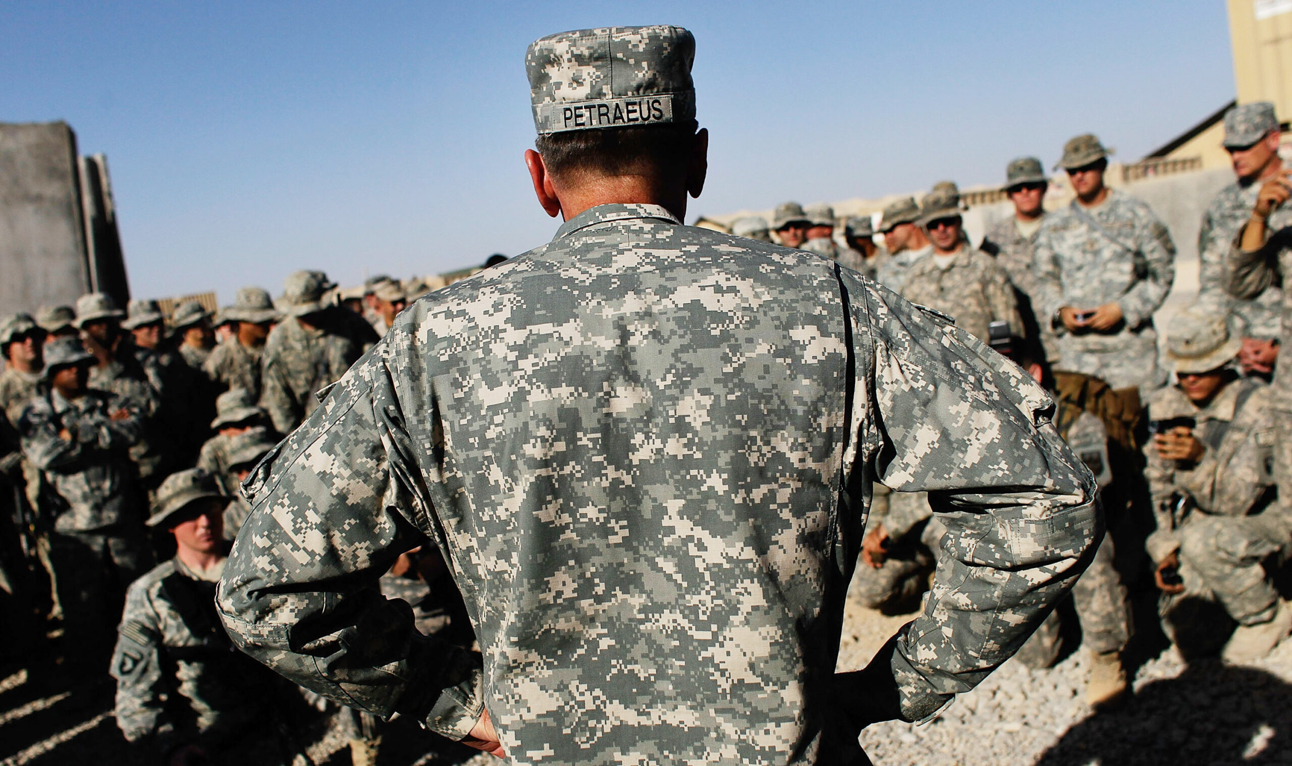 General Petraeus Visits Field Base in Kandahar Province