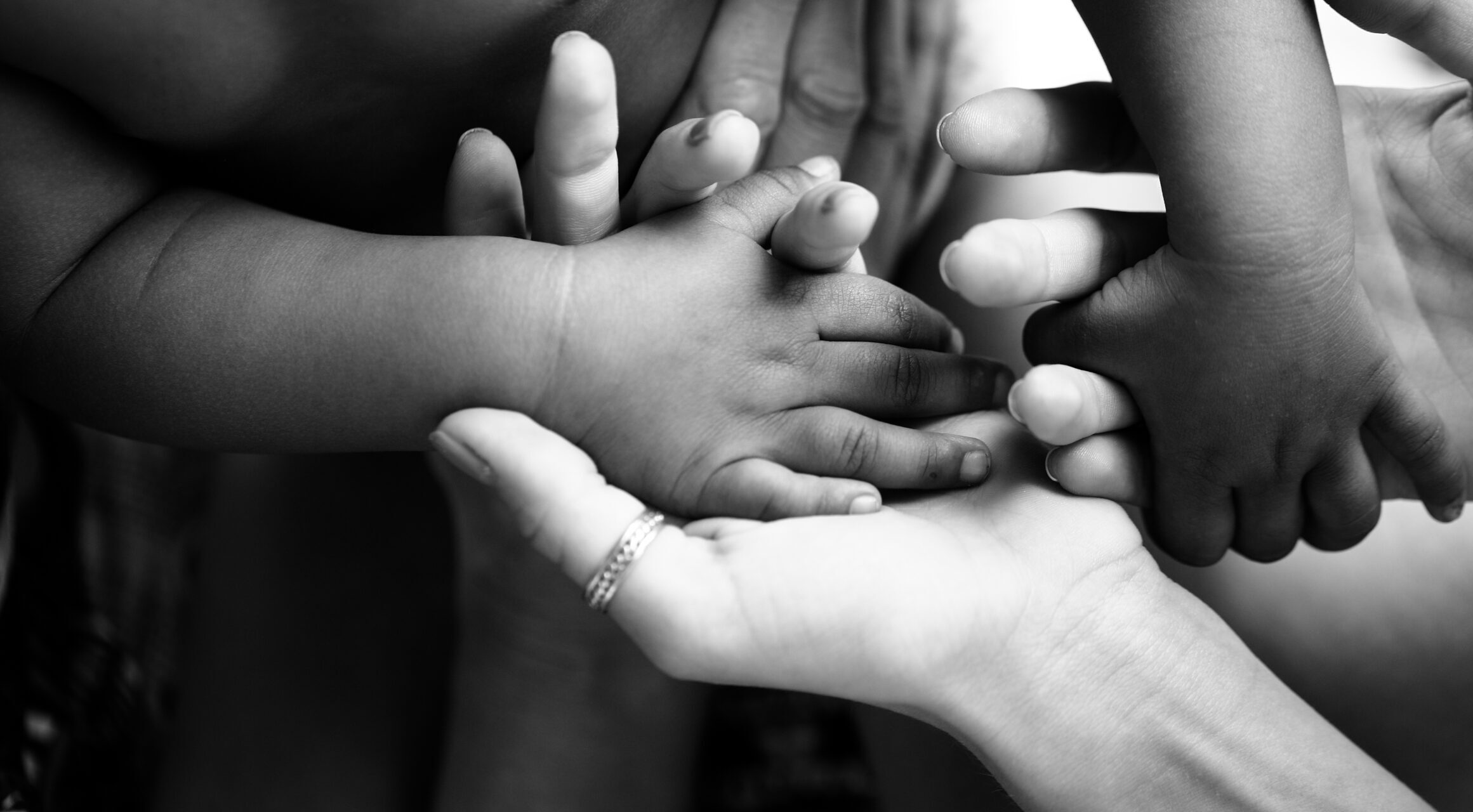 Touching,Moment,,Touch,Of,The,Hand,Of,A,Small,Child