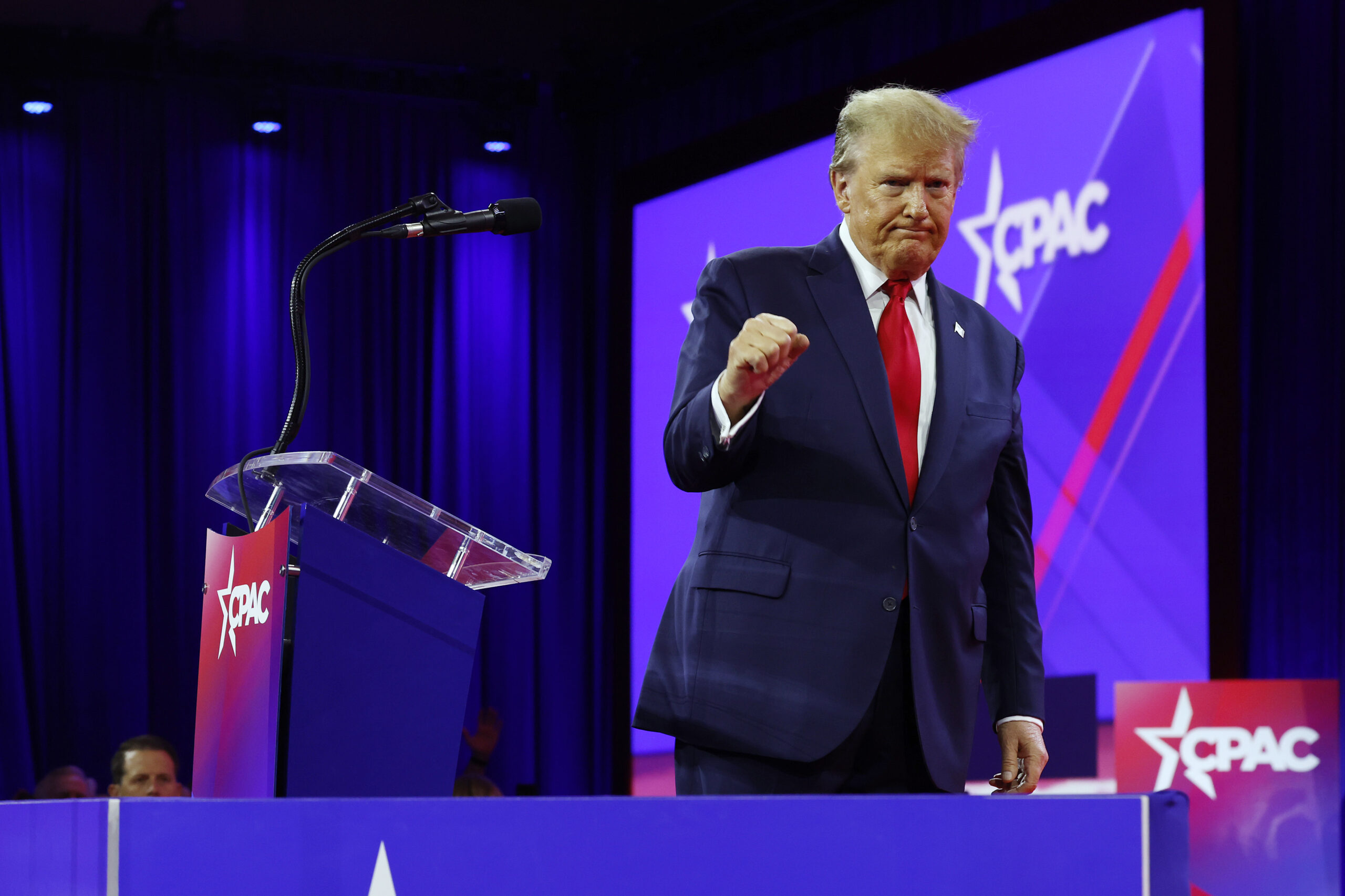 Behind the Scenes of Trump’s Stemwinder at CPAC