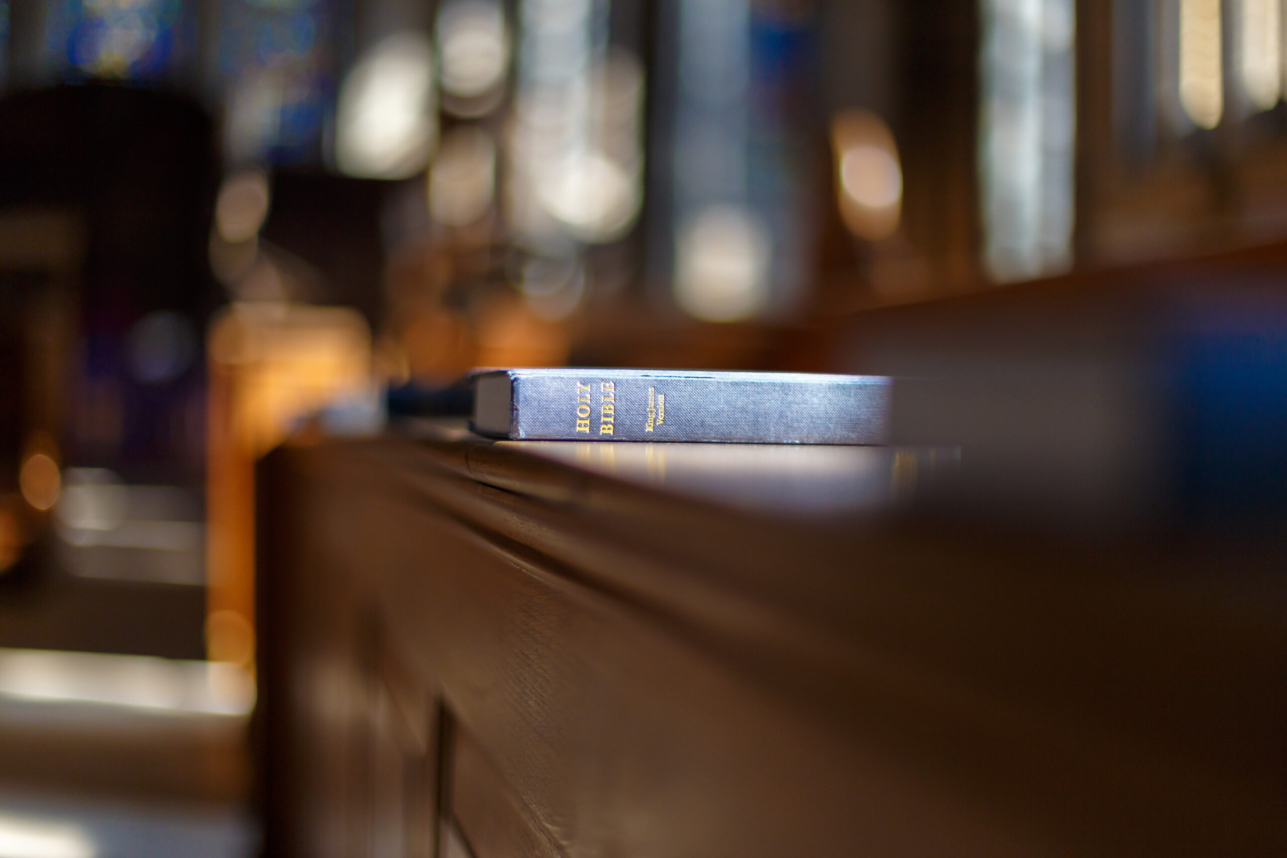 Bible,And,Other,Books,In,Church