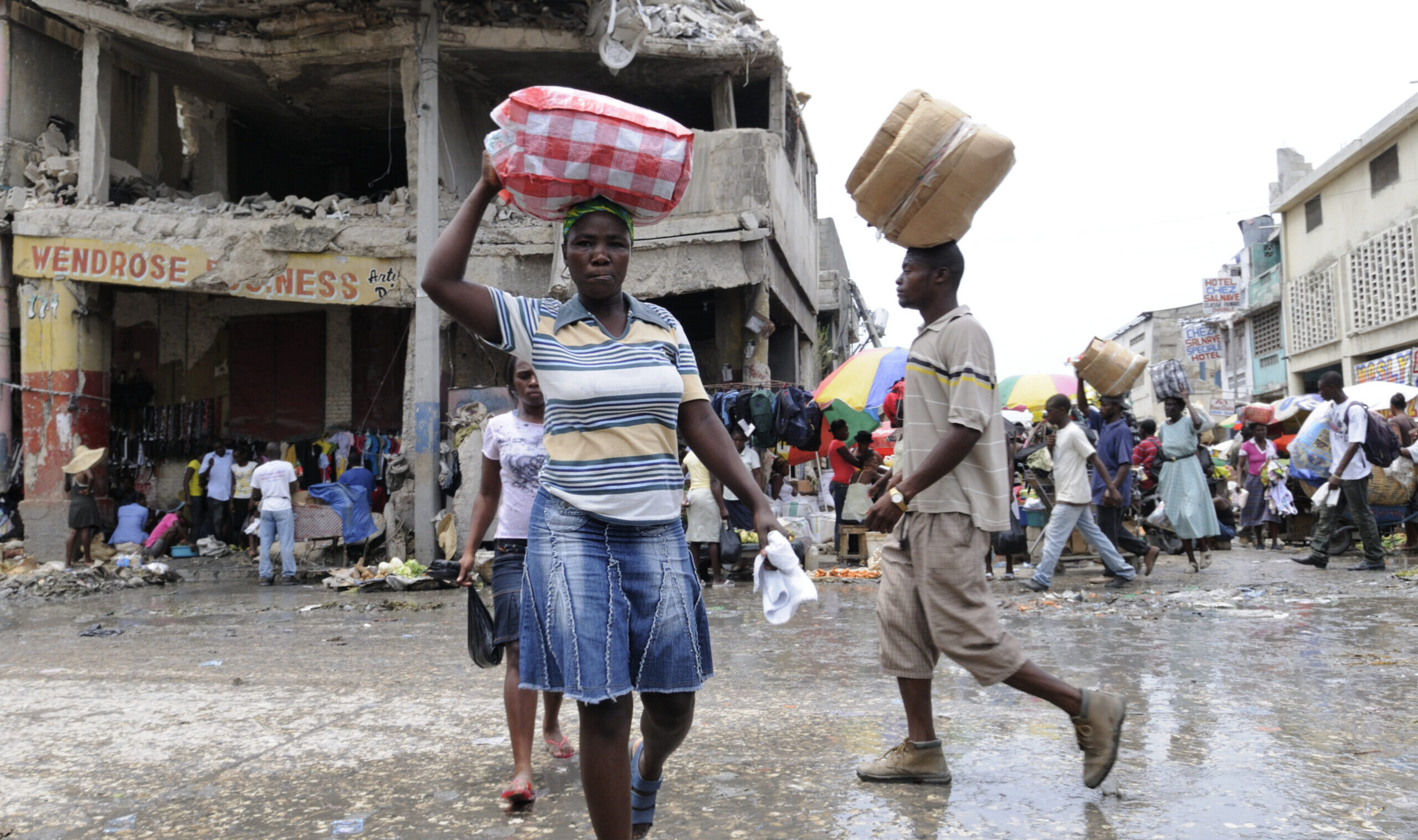 Port-au-prince,-,August,21:,Busy,Streets,Of,The,Iron,Market