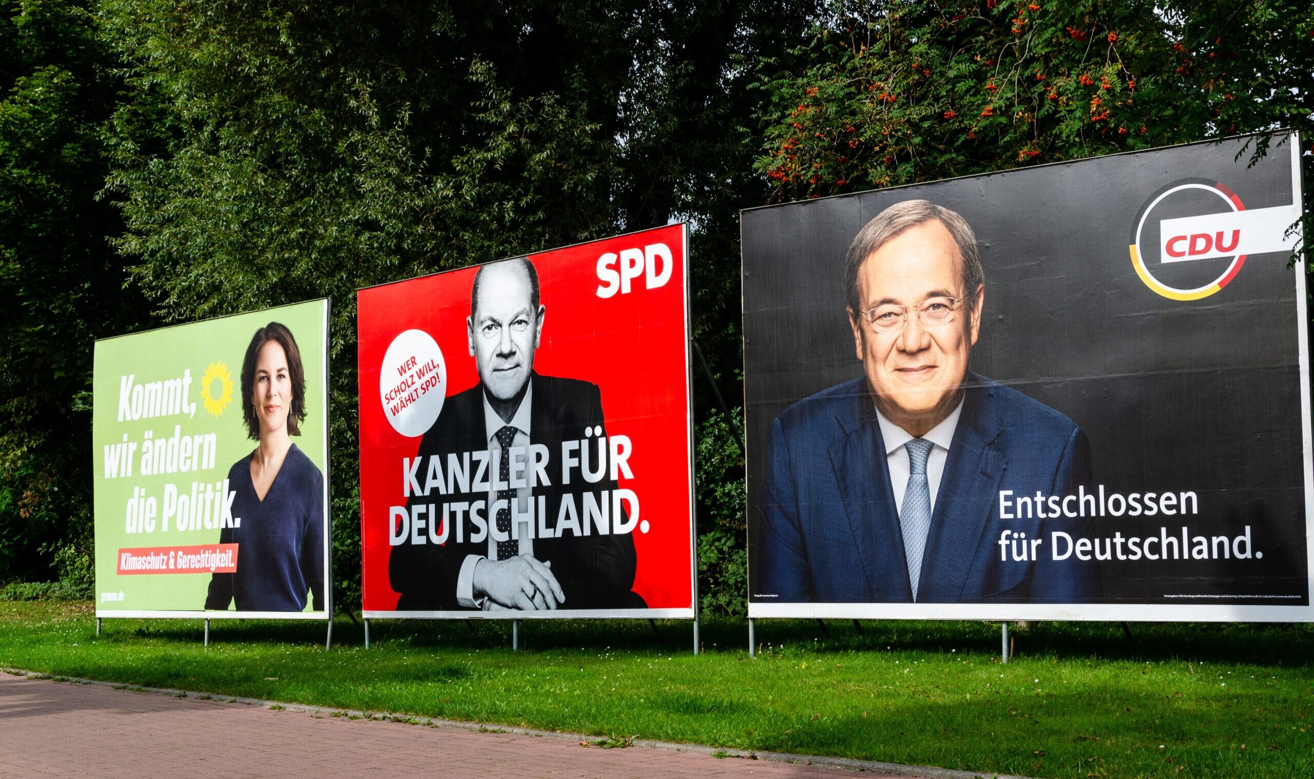 Soest,,Germany,-,September,12,,2021:,Election,Campaign,Posters,Of