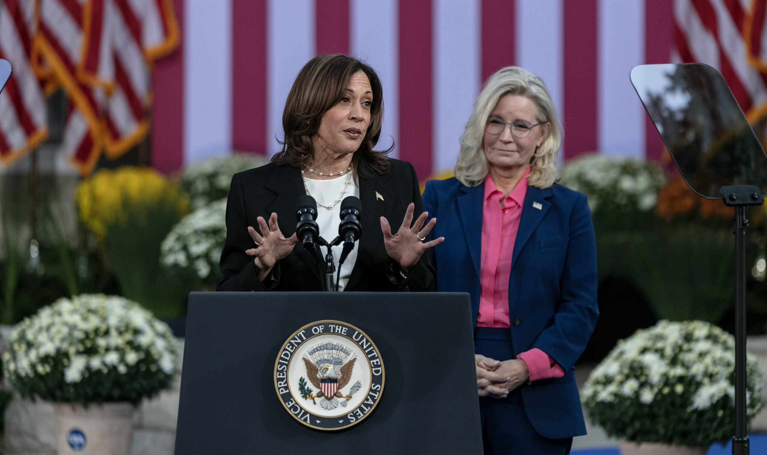 Kamala Harris with Liz Cheeny