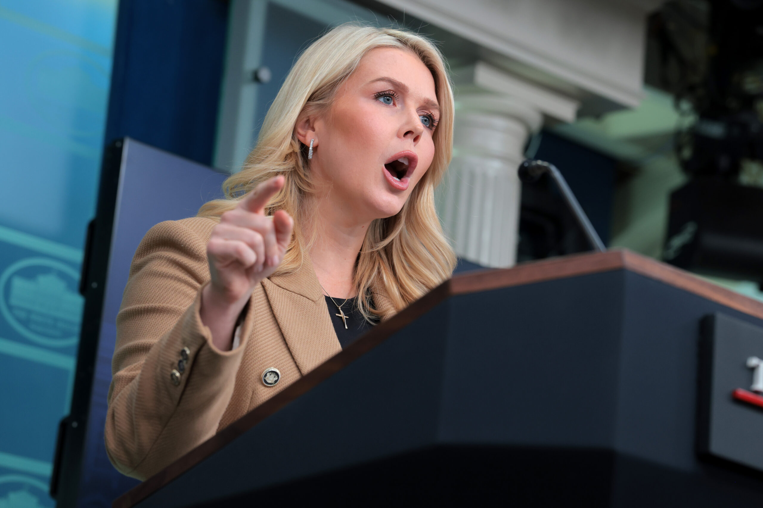 White House Press Secretary Karoline Leavitt Holds News Briefing