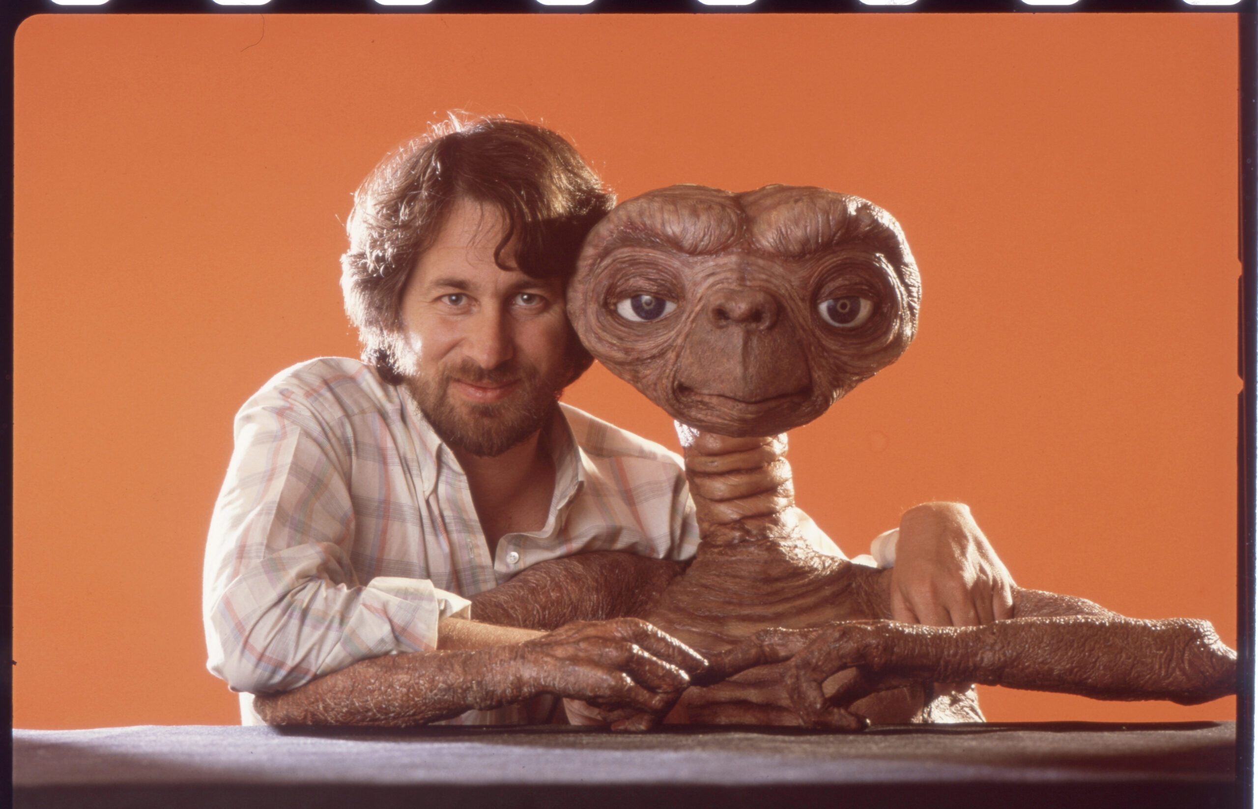 Steven Spielberg And E.T. Portrait Session