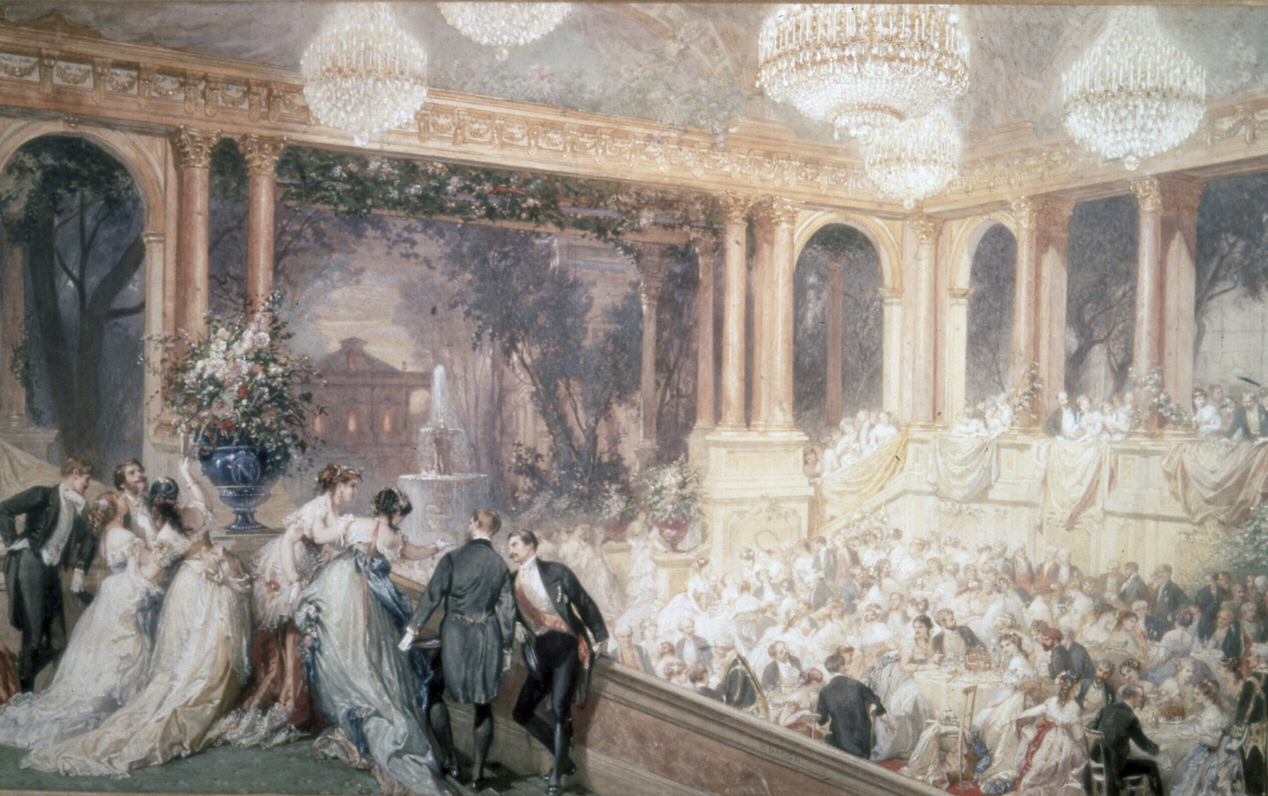 Diner au Tuileries de Henri Charles Antoine Baron